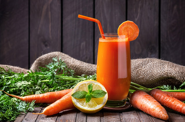 10 receitas de sucos de cenoura com limão